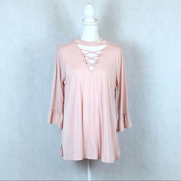 Sz M Andree by Unit Pale Pink Top - Picture 1 of 9